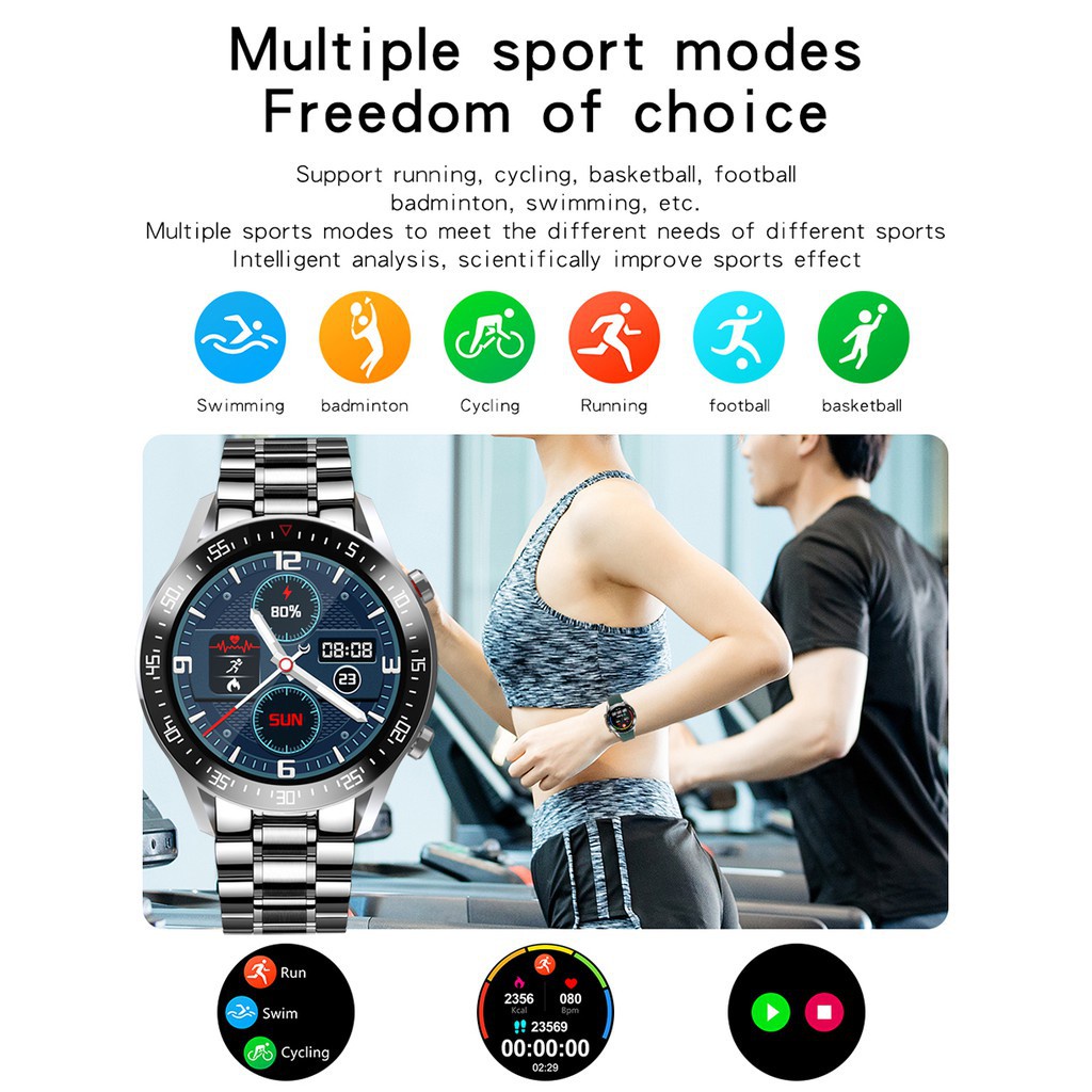 Đồng hồ thông minh SKMEI dành cho nữ đo Huyết áp nhịp tim mặt siêu mỏng cho Android Ios