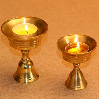 Đế Chân Đèn Đồng 10cm đa dụng(đựn nến,dầu,nước)bàn thờ cao 10cm đa năng.