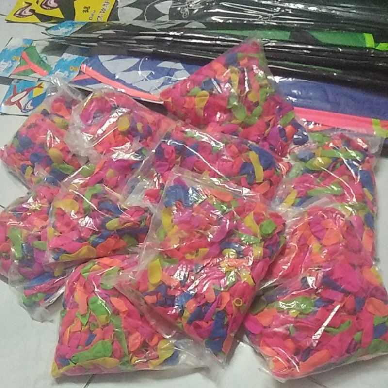 Túi 500 Cái Bong Bóng Nhỏ Chơi Tết Trang Trí Bơm Nước Cho Bé