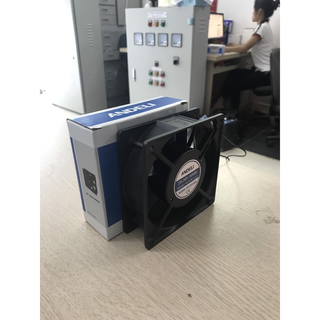 Quạt thông gió tủ điện 120x120mm