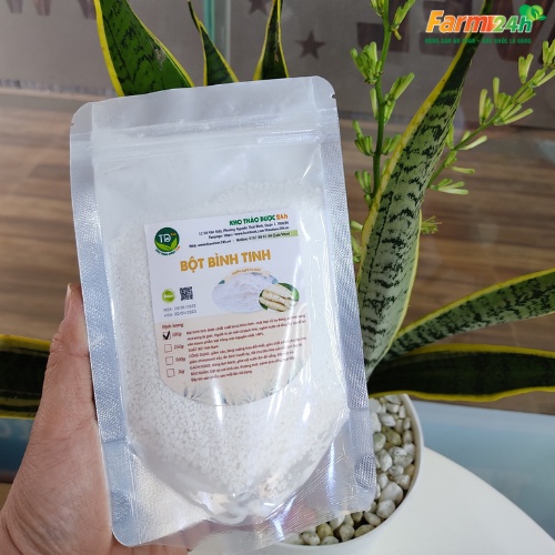 Bột Bình Tinh (bột củ dong) nguyên chất 100%, làm bánh thuẫn miền trung, làm đẹp giúp ngừa lão hóa da và trắng da - 500g