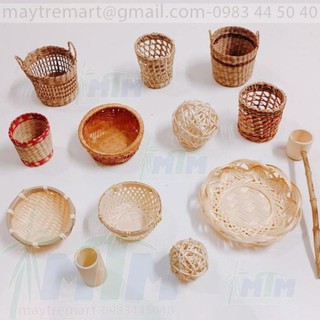 Mây tre đan mẫu ngẫu nhiên size mini trong lòng bàn tay