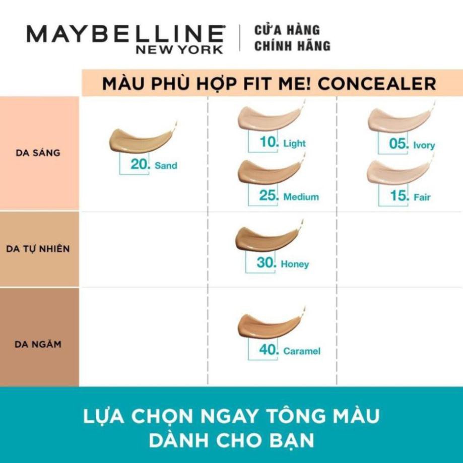 Che Khuyết Điểm Mịn Lì Fit Me Maybelline 25 Medium Fit Me Concealer 6.8ml