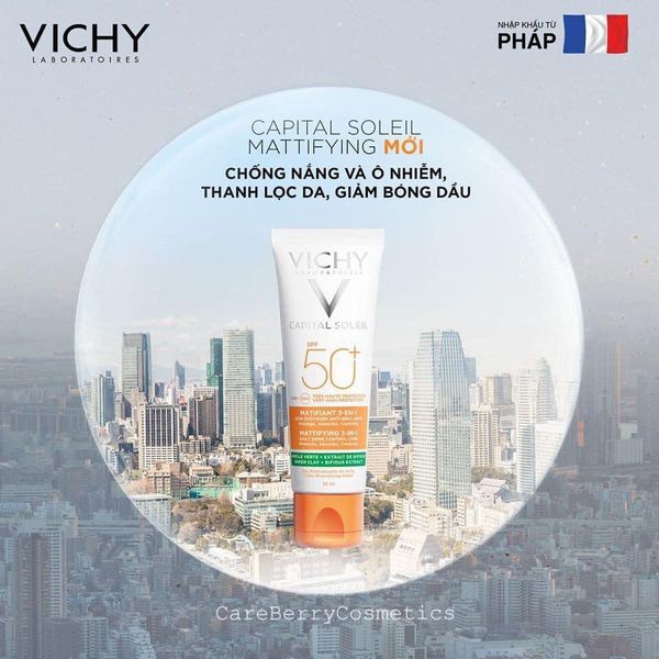 KEM CHỐNG NẮNG VICHY 3 IN 1 CAPITAL SOLEIL 50ML