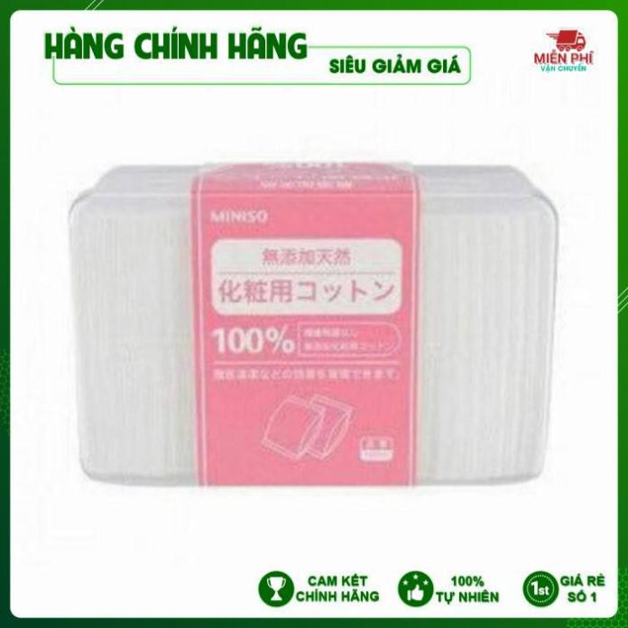 CHÍNH HÃNG Bông Tẩy Trang Miniso 1000 Miếng