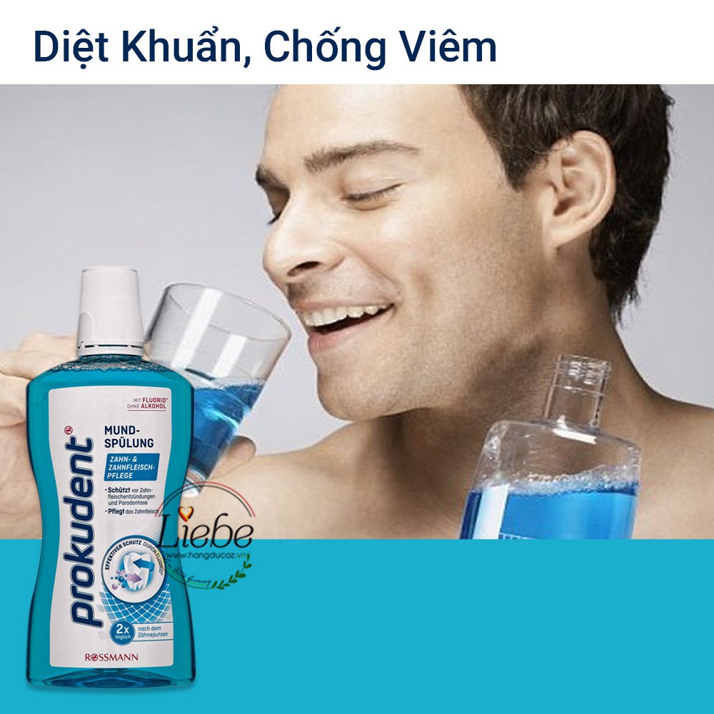 Nước súc miệng Prokudent diệt khuẩn giữ hơi thở thơm mát 500ml