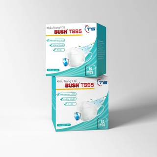Hộp Khẩu trang y tế kháng khuẩn 5 lớp BUSH TS95 (10 cái /hộp )