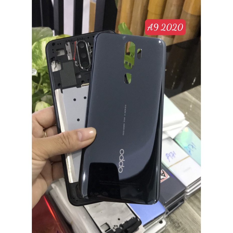 Bộ Vỏ + Sườn zin Oppo A9 2020 /A5 2020 kèm nút bấm ,kính camera