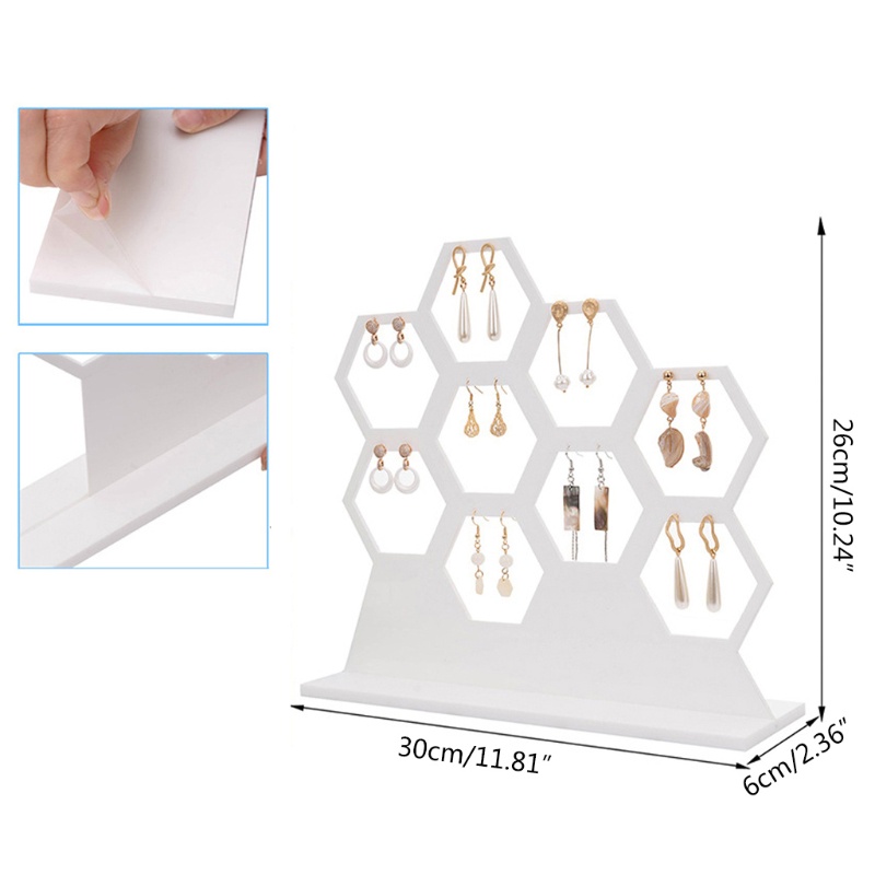 Giá Đỡ Trưng Bày Trang Sức Hình Tổ Ong Độc Đáo