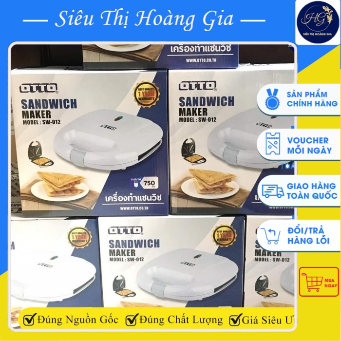 MÁY NƯỚNG BÁNH MỲ KẸP MINI 4in1 OTTO