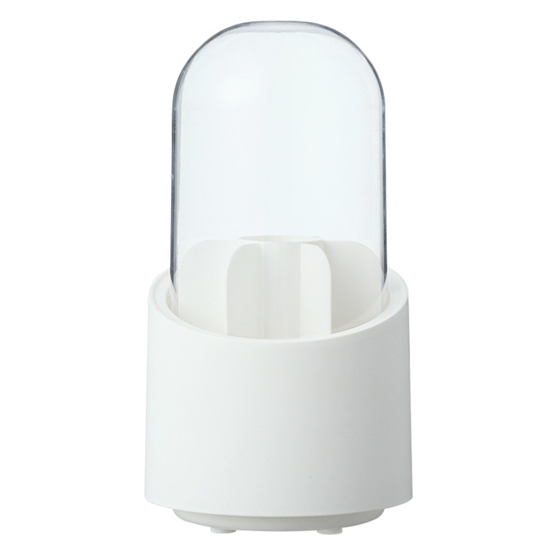 Hộp Đựng Cọ Trang Điểm Cỡ Lớn Xoay 360 Độ Kèm Nắp Đậy Tiện Dụng