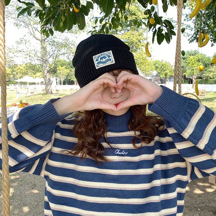 Mũ beanie Dệt Kim Họa Tiết Gấu Bắc Cực Giữ Ấm Dễ Phối Đồ Cho Nam Và Nữ