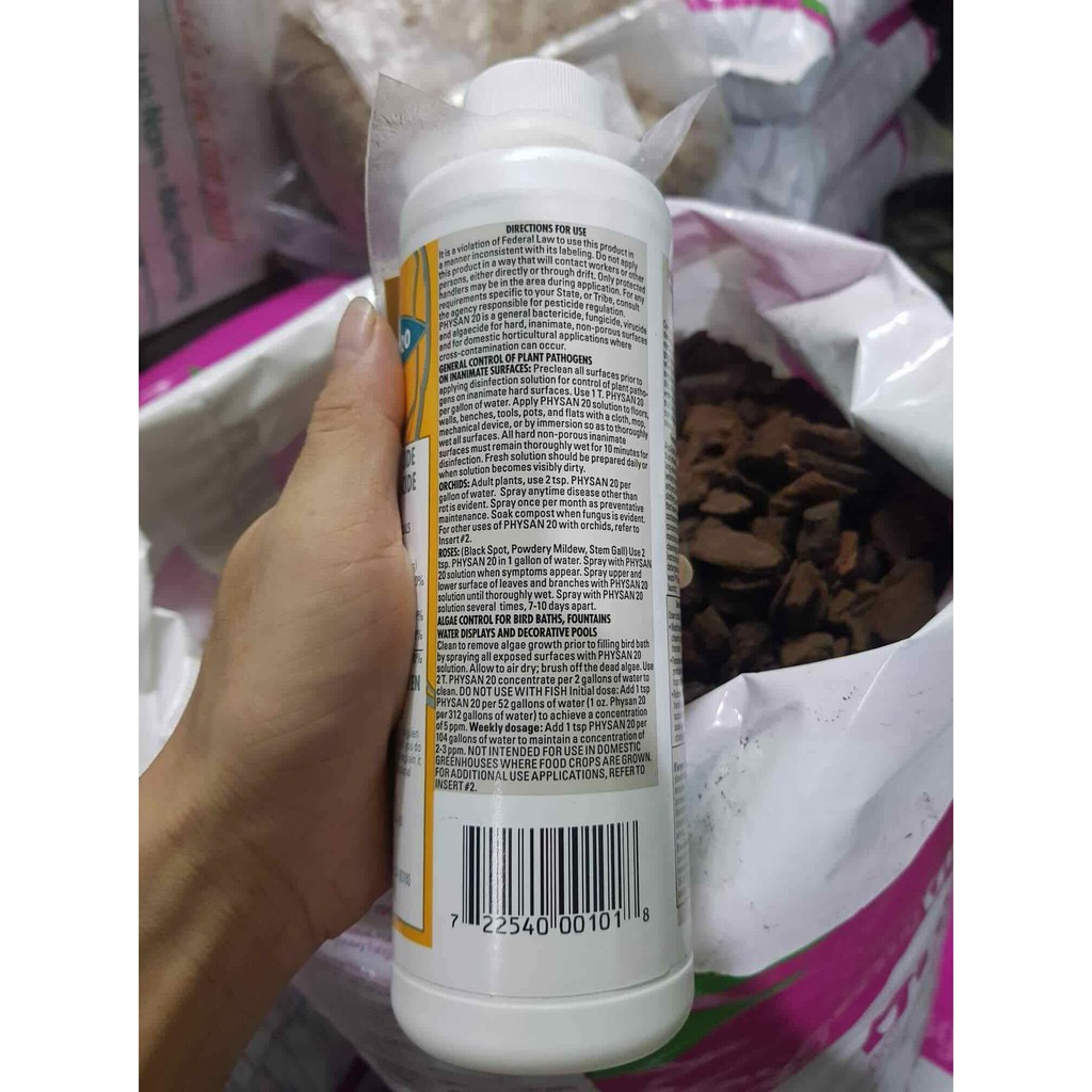 [OOOSHOP] - Dung dịch sát khuẩn trừ nấm bệnh cây trồng Physan 20 SL chai 240ml hàng nhập khẩu nguyên chai từ USA