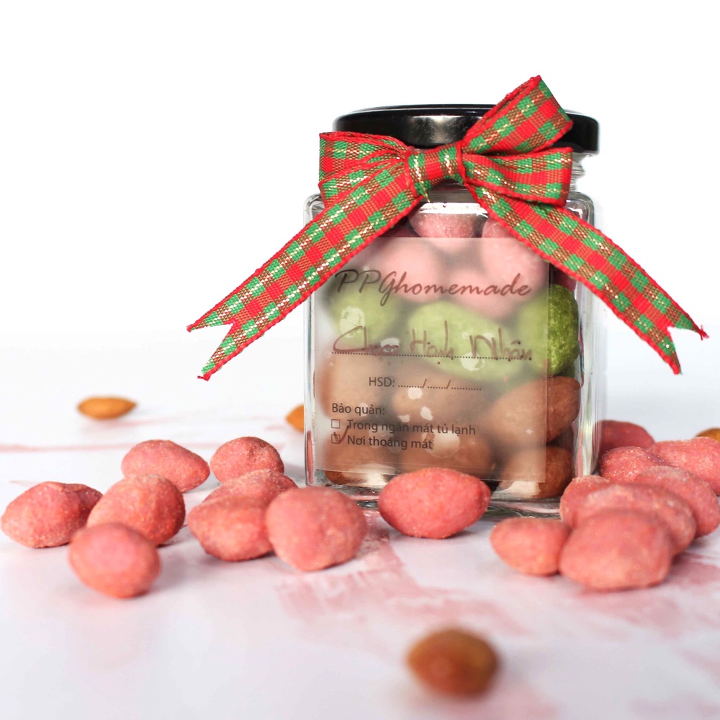 Chocolate Nguyên Chất Bọc Hạt Hạnh Nhân PPG Chocolate, ít đường, ít béo, hộp 3 vị: socola đắng, Matcha và Chocolate ruby