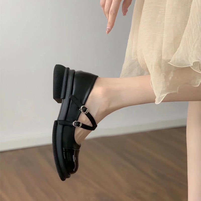 Giày Búp Bê Da Mũi Tròn Thời Trang Mùa Hè Dành Cho Nữ