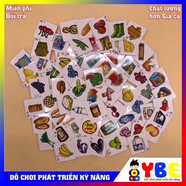 Bộ đồ chơi bé tập đi siêu thị cho bé nam nữ từ 1 tới 6 tuổi giúp trẻ em phát triển kỹ năng cơ bản theo Montessori