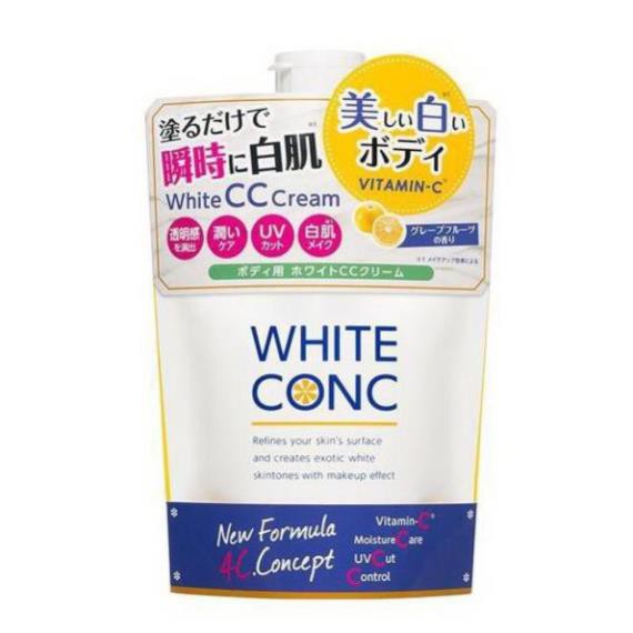 (HOT) Sữa dưỡng thể trắng da White Conc White CC Cream 200gr (túi)