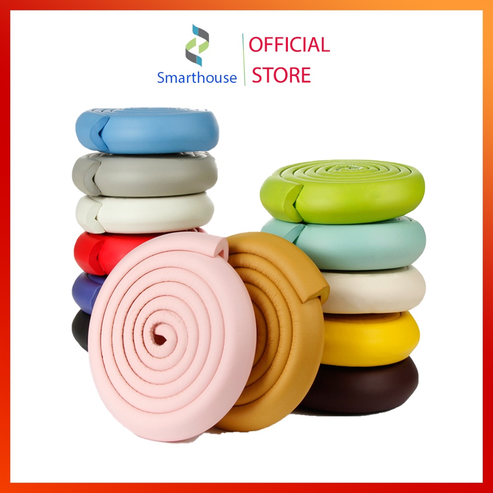 Cuộn Xốp Bọc Cạnh Bàn 2M - Dây Cao Su Che Bịt Cạnh Bàn, Ghế An Toàn Cho Bé