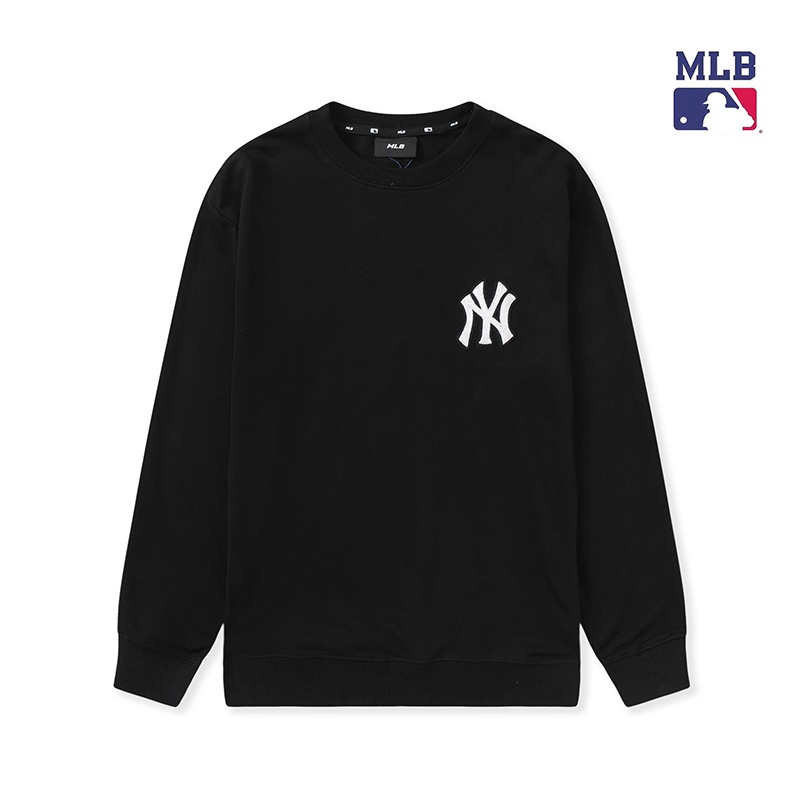 ❤❀  ❤ Mlb Áo Sweater Tay Dài Cổ Tròn Thêu Họa Tiết Thời Trang Cho Nam Nữ