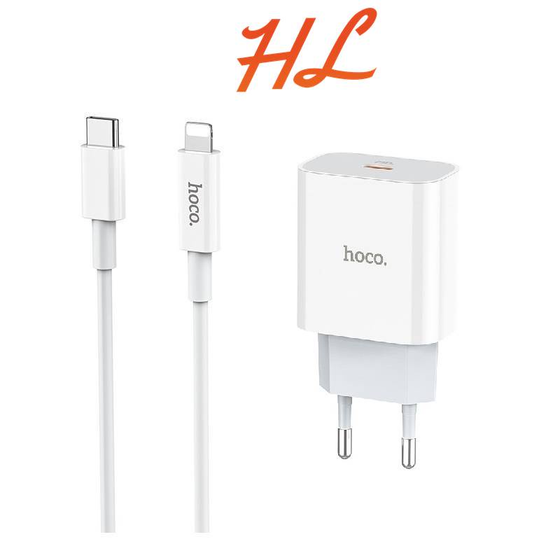 Bộ Sạc Nhanh Hoco C76 Kèm Cáp Type C to Lightnig Sạc Nhanh PD20W - BH 12 Tháng - Hunglongpc