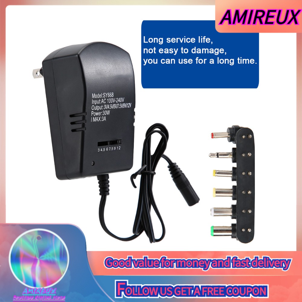 DC POWER Bộ Sạc 3 / 4.5v / 6v / 7.5v / 9v / 12v