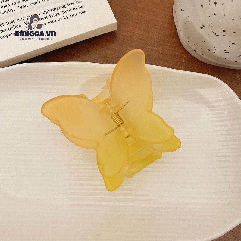 Kẹp Tóc Hình Bướm Hai Lớp Màu Sắc Gradient Dành Cho Nữ