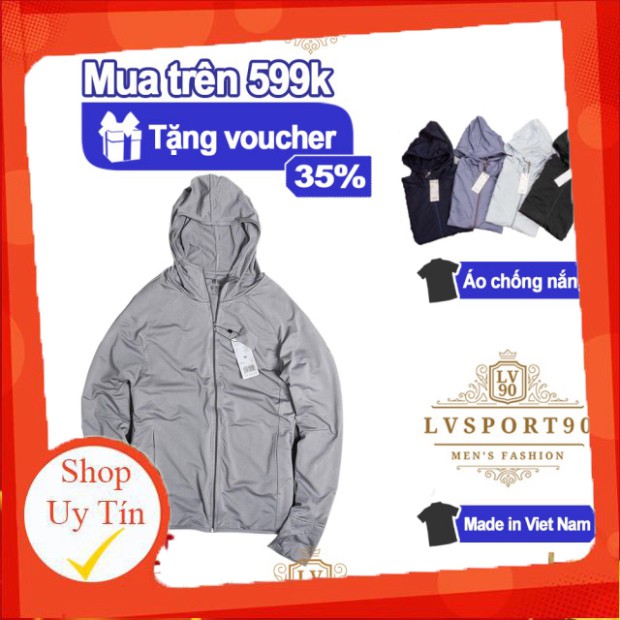 Áo khoác nắng 💎SALE💎 áo chống nắng nam nữ chất liệu vải cao cấp thoáng mát chống tia UV hàng made in Việt Nam LVsport9