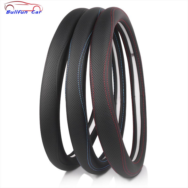 Ốp bọc vô lăng xe hơi bằng da thoáng khí 38cm cho Mazda 2 3 5 6 8 CX5 CX7 CX3 CX9 RX MX CX30