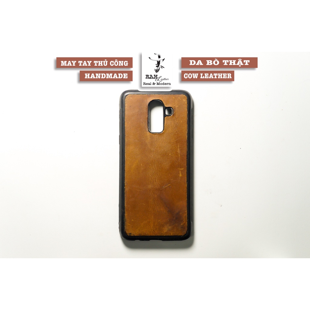 Ốp Lưng Da Bò Cho Samsung J8 2018 - RAM Leather