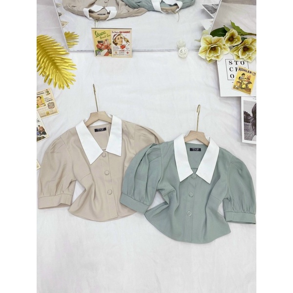 ÁO KIỂU THIẾT KẾ FORM NGẮN