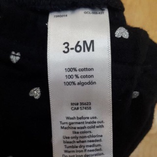 Quần leging bé gái 3-6m