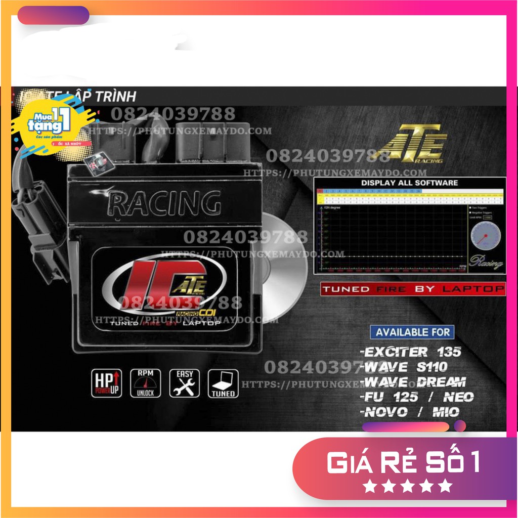 IC ĐỘ LẬP TRÌNH ĐƯỢC TRÊN LAPTOP SỮ DỤNG DC CHO CÁC DÒNG XE XĂNG CƠ [siêu rẽ]