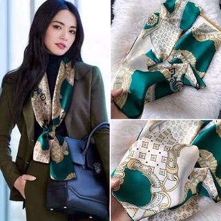 Khăn quàng cổ dài bằng vải lụa trang trí dành cho nữ
