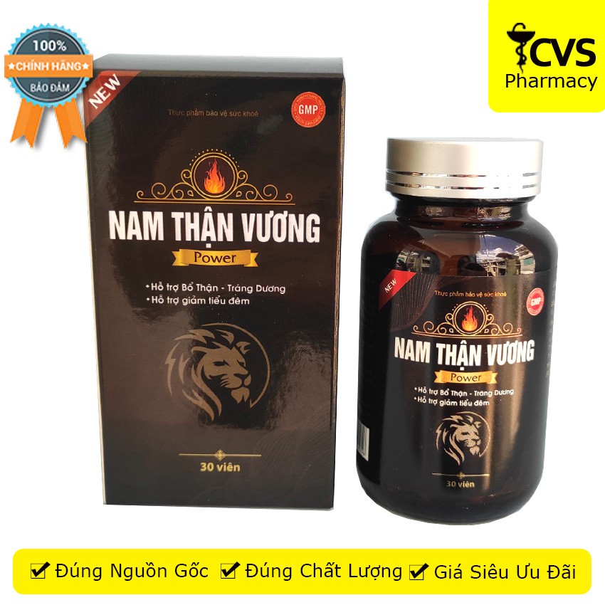 Nam Thận Vương Power (Loại Mới, 30 viên) - Hỗ trợ bổ thận, tráng dương, giúp tăng cường sinh lý nam giới - cvspharmacy
