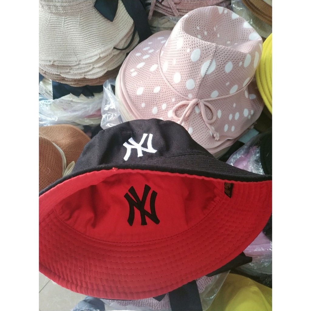 [Mã FAMARAL2 giảm 10K đơn 50K] Nón Bucket 2 Lớp Nam Nữ N+, Mũ Tai Bèo Thêu Họa Tiết Chữ Chất Vải Kaki Thoáng Mát