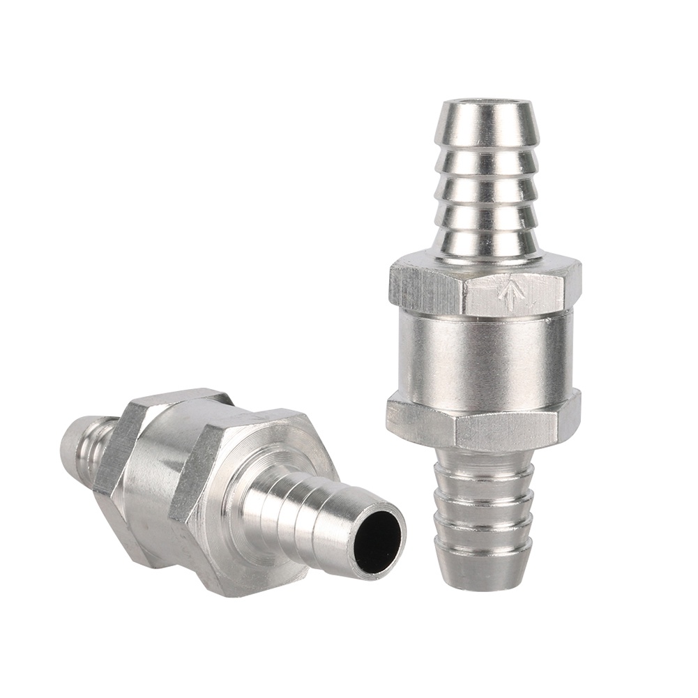 1 Van Nối Nhiên Liệu Một Chiều 6 / 8 / 10 / 12mm Bằng Hợp Kim Nhôm