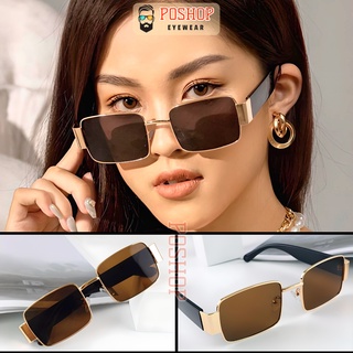 Kính mát thời trang nam nữ cao cấp POSHOP chống tia cực tím UV400 gọng to mắt vuông dễ đeo màu sắc tinh tế BALENTO