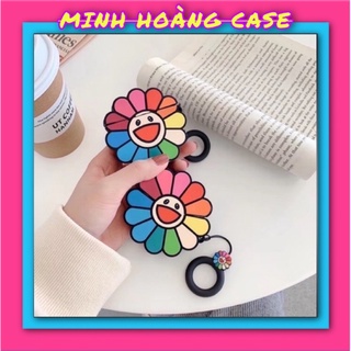 Case airpod 1/2/Pro bông hoa bảy màu (lấy tương tác)