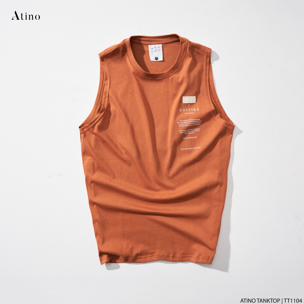 Áo Tank Top Nam ARFEMYS ATINO Chất Cotton Thoáng Mát form Regular TT1104