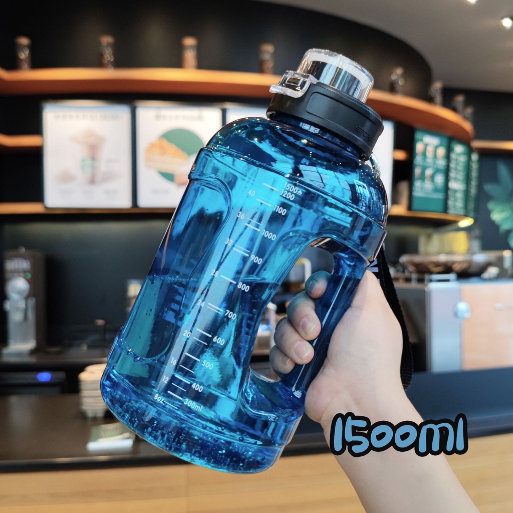 Bình nước thể thao không chứa bpa dung tích 1.5l tiện lợi