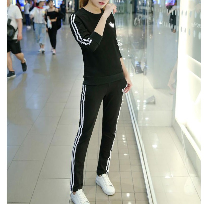 [HOT] Bộ Thể Thao Đen Dài 2 Sọc H1734 | BigBuy360 - bigbuy360.vn