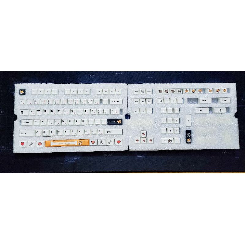 [Mã SKAMPUSHA7 giảm 8% đơn 250k]Bộ keycap Shiba Inu 118 phím XDA profile, thick pbt in dye sub