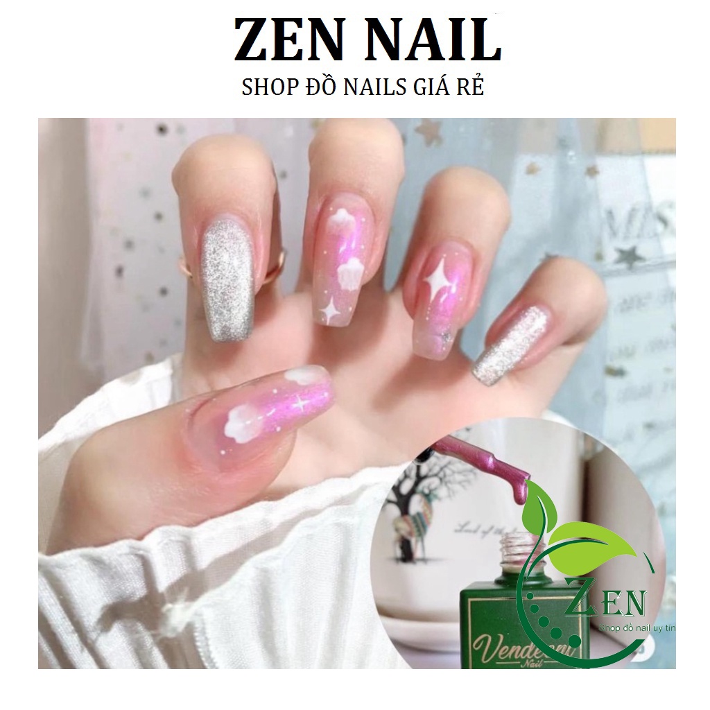 Sơn gel mắt mèo kim cương ánh hồng 15ml