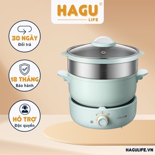 Nồi lẩu điện đa năng 2,5L Bear DHG-B25V1 (Kèm lồng hấp) - Nồi nấu đa năng chính hãng BEAR