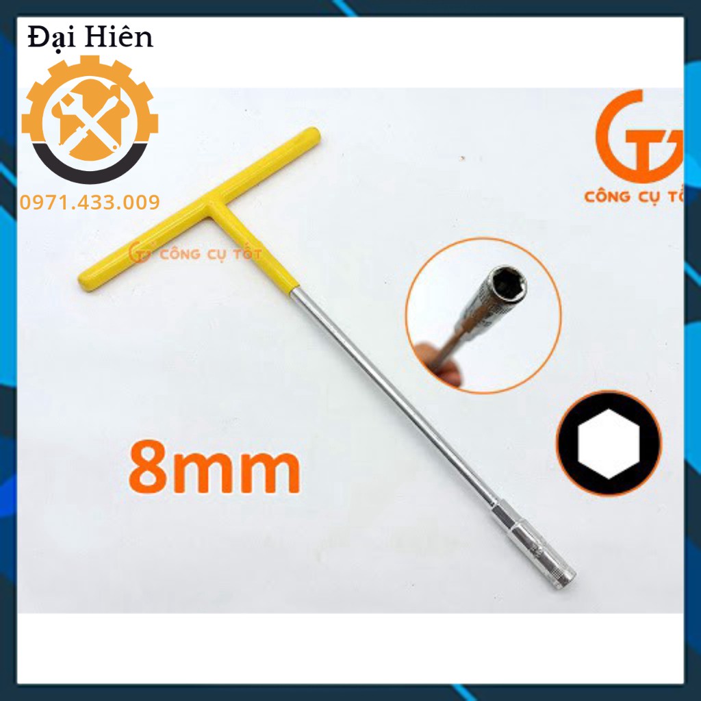 Tuýp chữ T cán bọc nhựa vàng 8mm 10mm 11mm 12mm 13mm 14mm