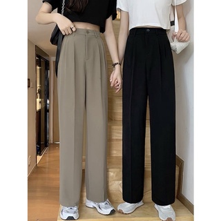 Quần tây ống suông cạp cao