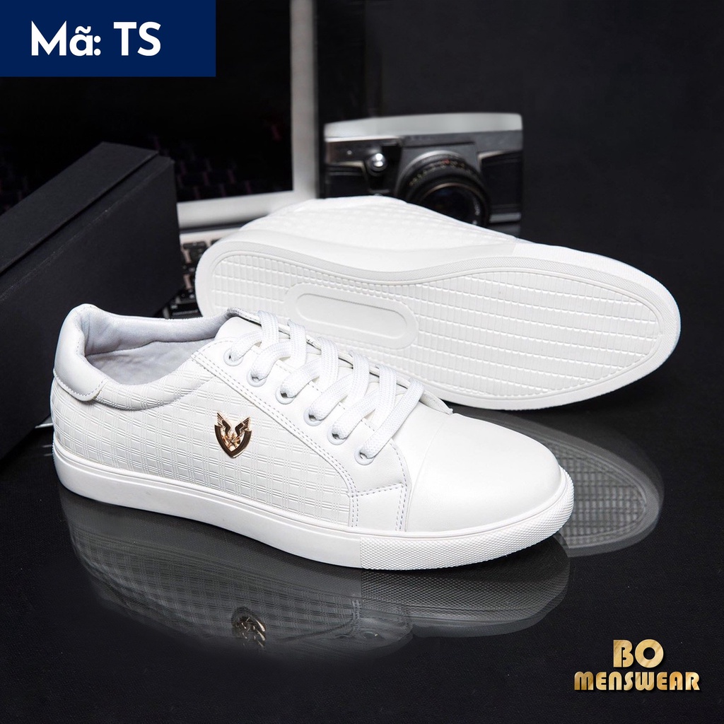 Giày Nam Sneaker Thể Thao  Cao Cấp Da PU Bền Đẹp 2024