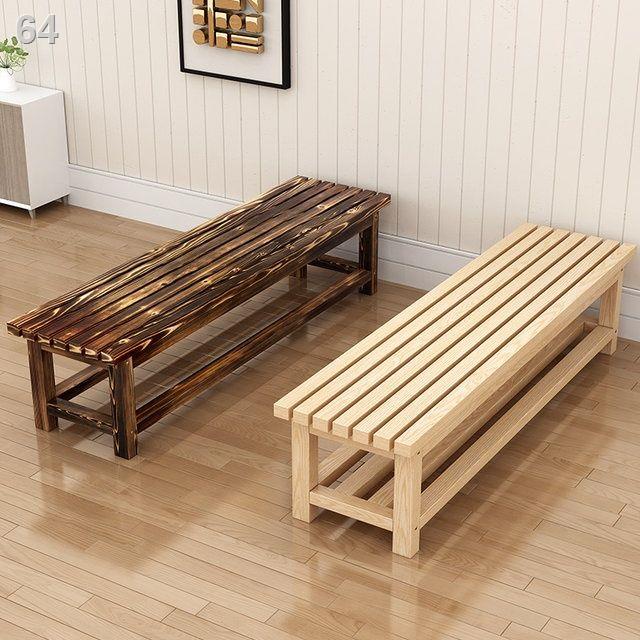 Tất cả gỗ rắn gia đình giày thay ghế đầu giường đôn dài cuối ngoài trời phòng tắm hơi