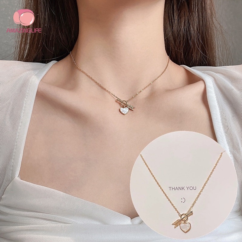 Vòng cổ Có Mặt Hình Mũi Tên Xuyên Qua Trái Tim Thời Trang