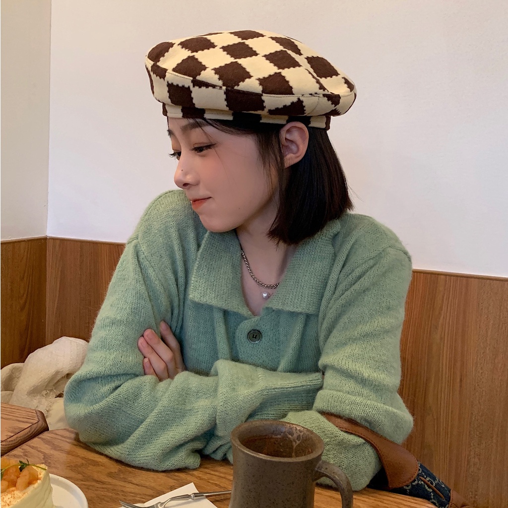 Nón beret họa sĩ thời trang retro cho nữ